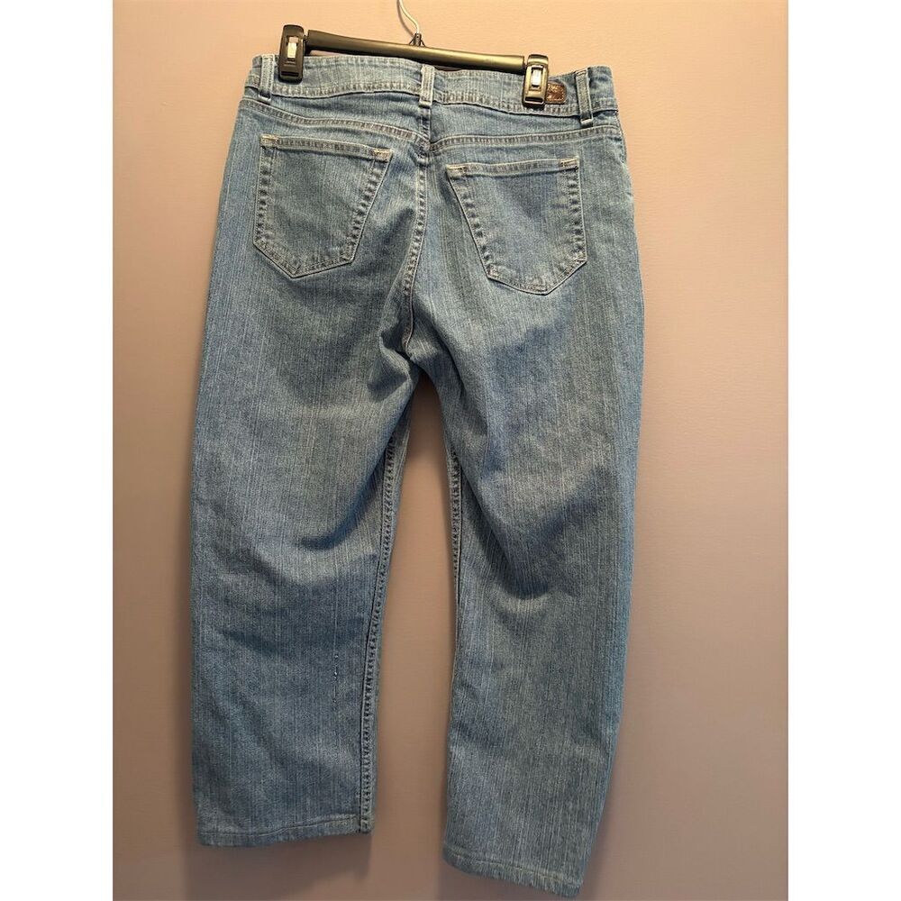 Riders by Lee Women's Capri Jeans Size 14 Blue Medium Wash Denim - Picture 5 of 9
